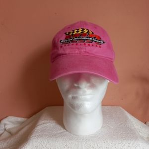 Maryland International Raceway Women's Pink Adjustable Embroidered Hat Cap